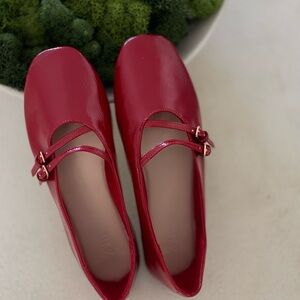 Zara Red Patent Leather Kids Dress Shoes